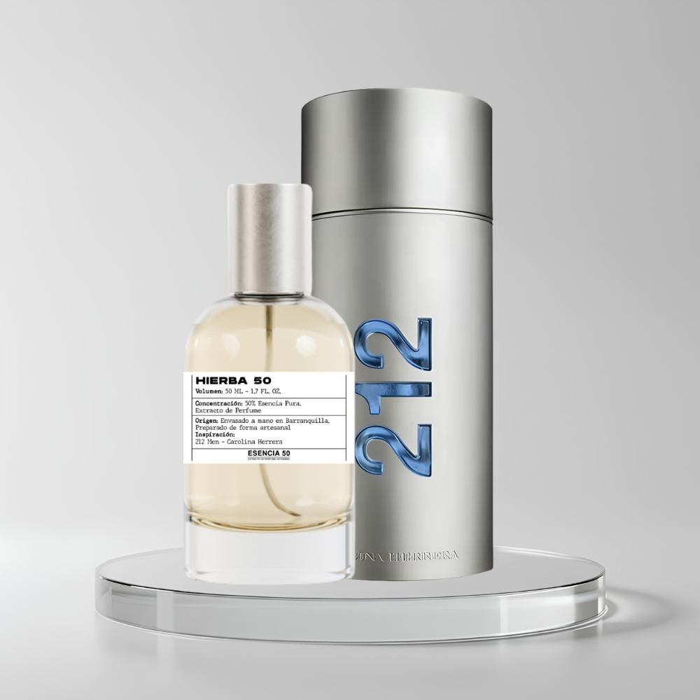 Perfume inspirado en 212 Men Carolina Herrera | HIERBA 50