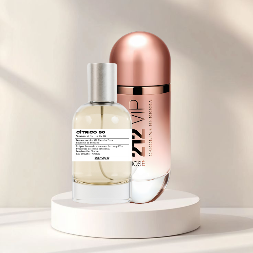 Perfume inspirado en 212 VIP Rosé Carolina Herrera | CHAMPAÑA 50