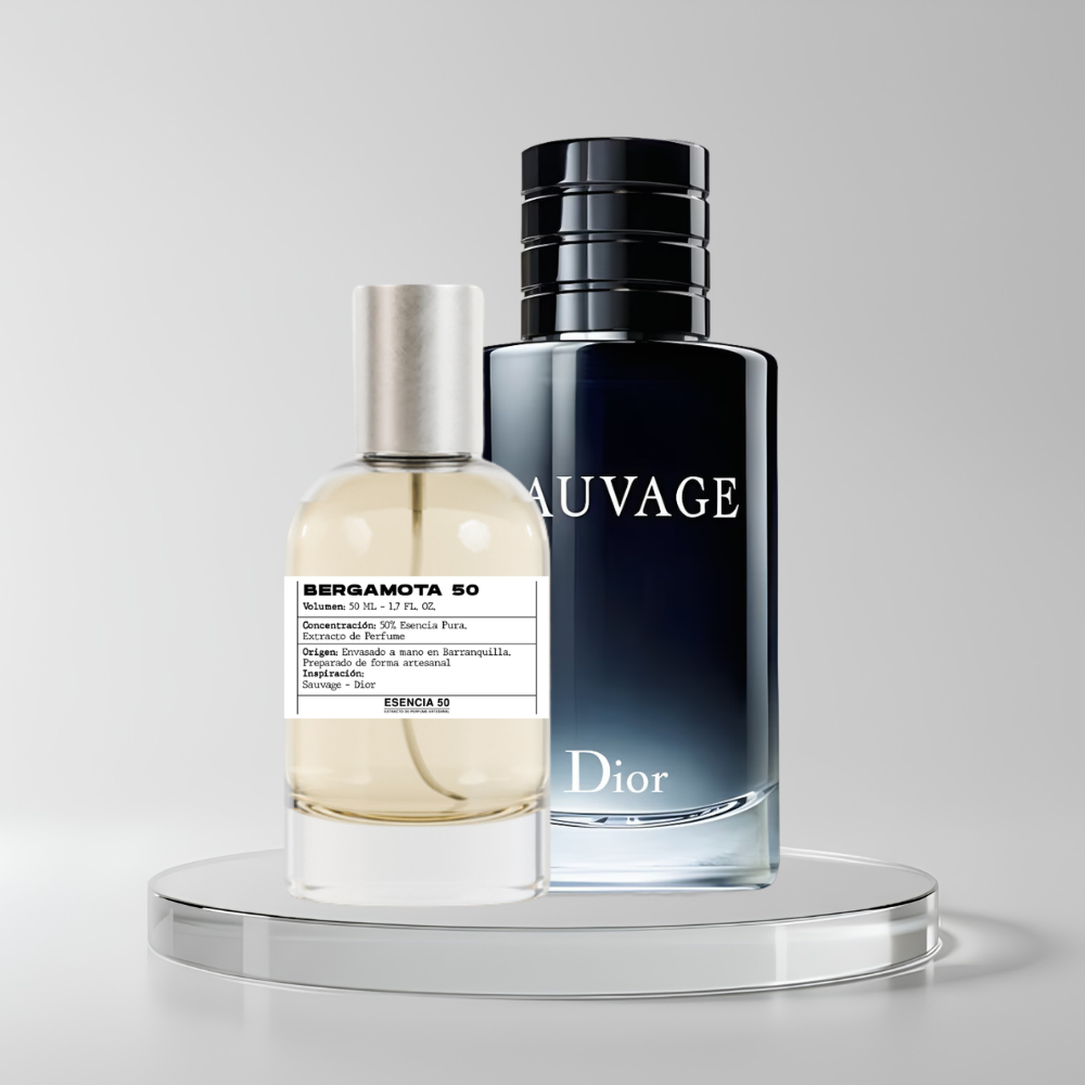 Perfume inspirado en Sauvage Dior | BERGAMOTA 50