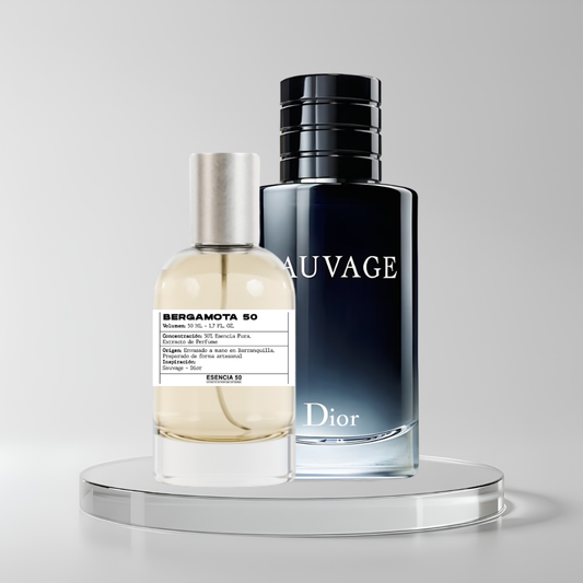 Perfume inspirado en Sauvage Dior | BERGAMOTA 50