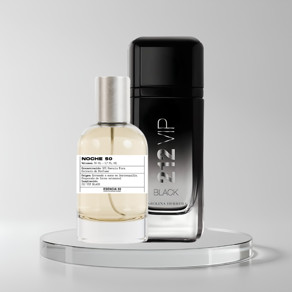 Perfume inspirado en 212 VIP Black Carolina Herrera | NOCHE 50